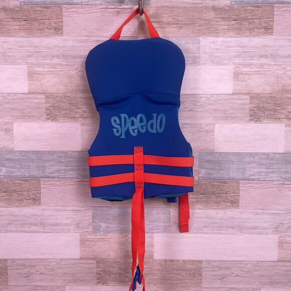Speedo Infant Personal Flotation Device Life Vest Blue 30lbs - Picture 2 of 4